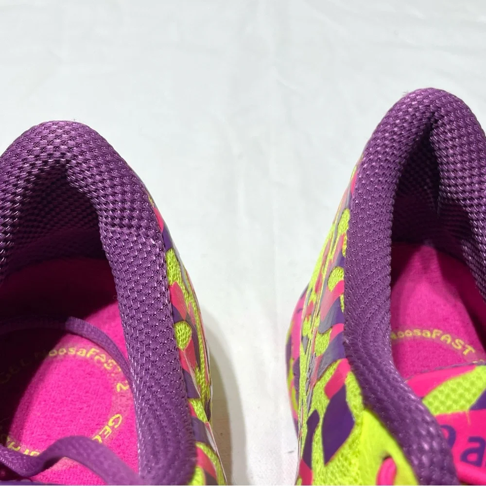 ASICS Gel-Noosa Fast 2 Womens Running Shoes Size 10 Multicolor Yellow Pink - Picture 9 of 12